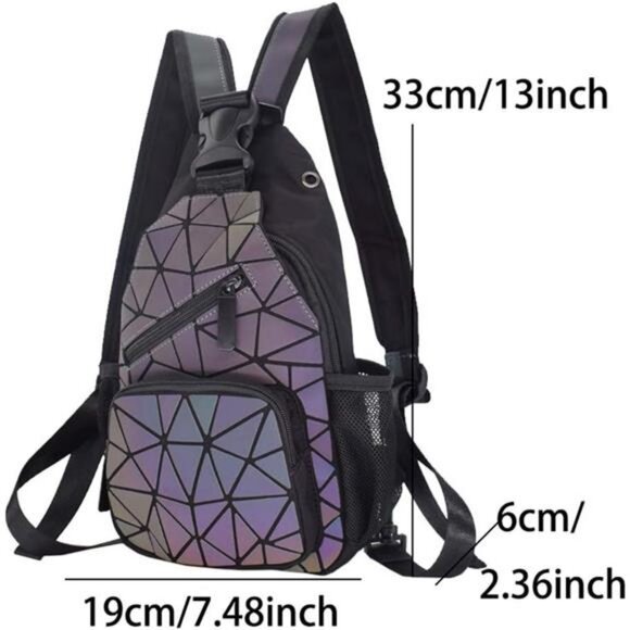 Handbags Womens Geometric Luminous Purse bags Ladies Top Handle Satchel Bags